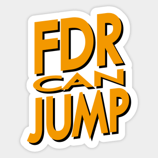 FDR Can Jump (Orange) Sticker